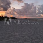 Sunrise over Gulf Shores Alabama Beach Stock Photo