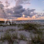 Sunrise over Gulf Shores Alabama Beach Stock Photo