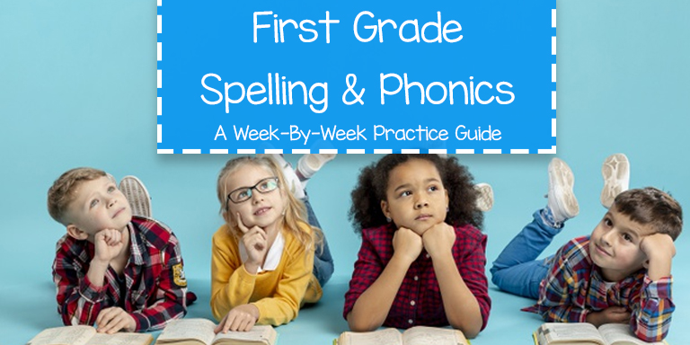 Spelling words for first graders that teach phonics and handwriting practice for first graders.