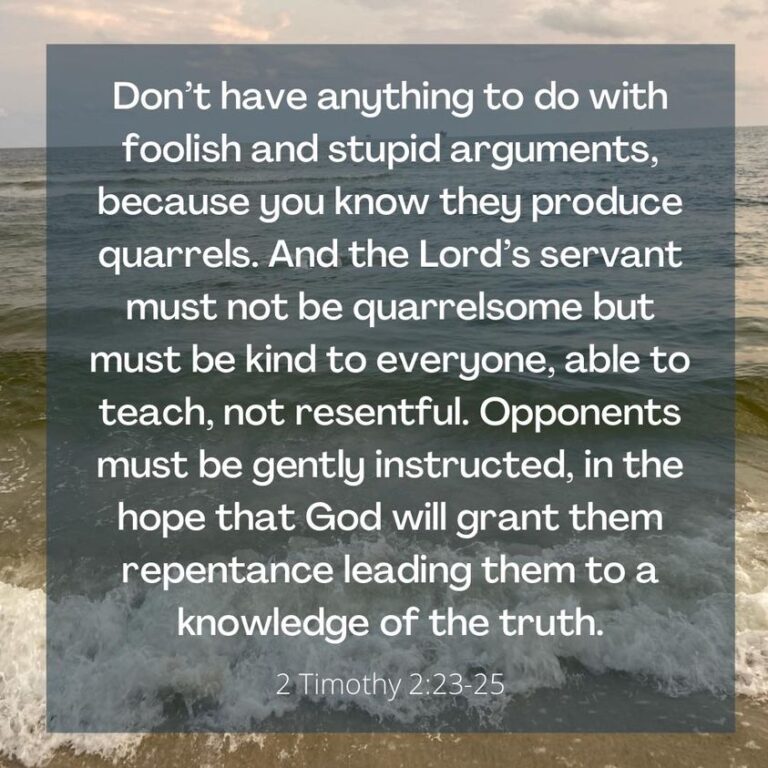 2 Timothy 2:23-25