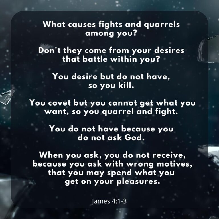 James 4:1-3