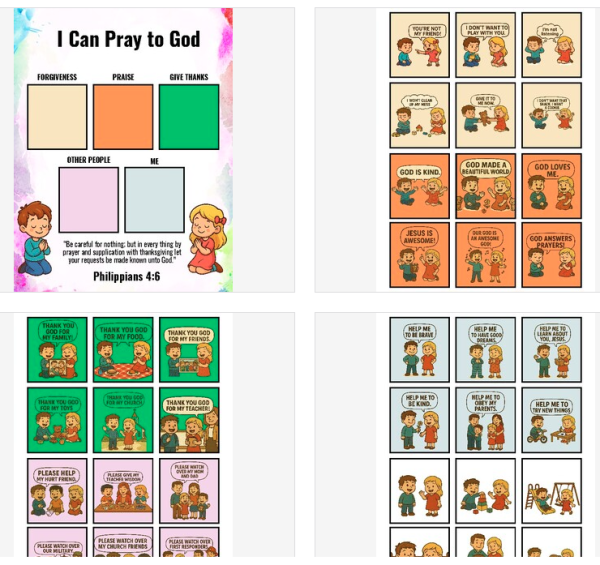 "I Can Pray to God" | Independent Prayer Center Activity or 5 Week Lesson